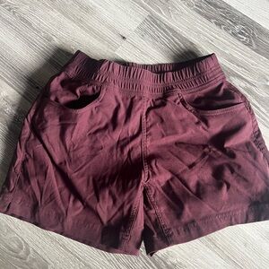 Maroon Women's Cargo Shorts